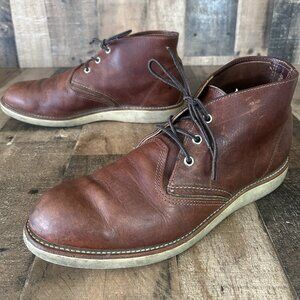 Red Wing 3141 Chukka Briar Leather Oil Slick Work Boots Mens 12 D
